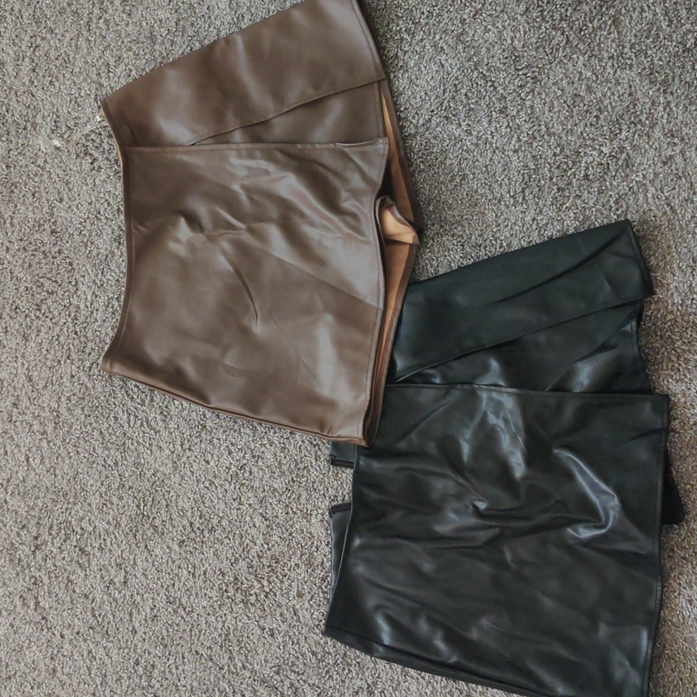 Pac Sun Faux Leather Skorts